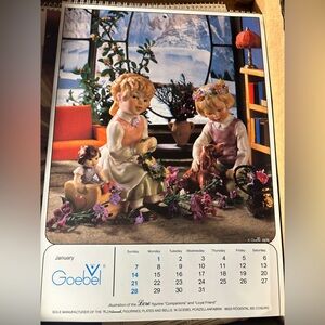 Vintage lot 1981 calendar, 1982 calendar, and the 1978 Goebke Hummel calanders